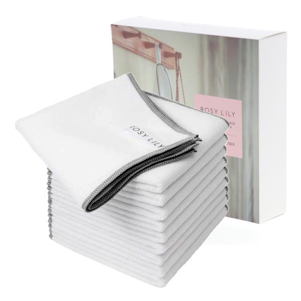 ・商品コード：753513・品番：RL-e070・生産国：日本・用途:クリーニングクロス・サイズ:30cm×30cm・カラー:ホワイト・枚数:10枚入りROSY LILY ロジーリリーPREMIUM MICROFIBER CLEANING ...