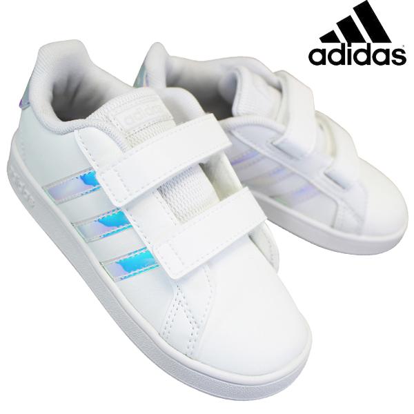 アディダス Adidas Fw1276 グランドコートi ホワイト グレー Grandcourt I キッズ スニーカー マジックテープ ベルクロ コートタイプ キッズシューズ 靴ショップやまう 通販 Paypayモール
