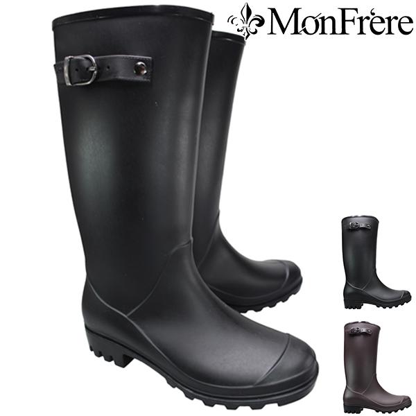 阪神素地 レインブーツ モンフレール LB8121 ブラック ブラウン S