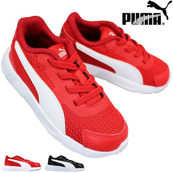 プーマ テイパー Ac Inf スニーカー キッズ レッド ホワイト ブラック ホワイト 15cm 16cm 靴ショップやまう 通販 Paypayモール