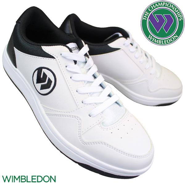Wimbledon ウィンブルドン 037 ホワイト ブラック スニーカー メンズ