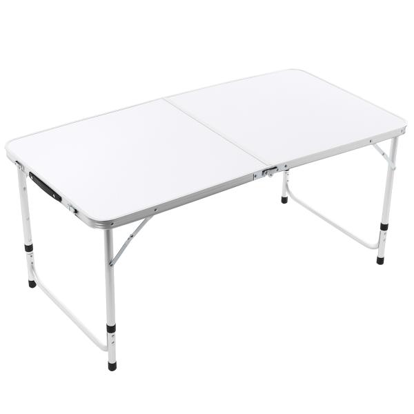 アウトレット】アウトドア 折りたたみ テーブル (ホワイト ブラウン