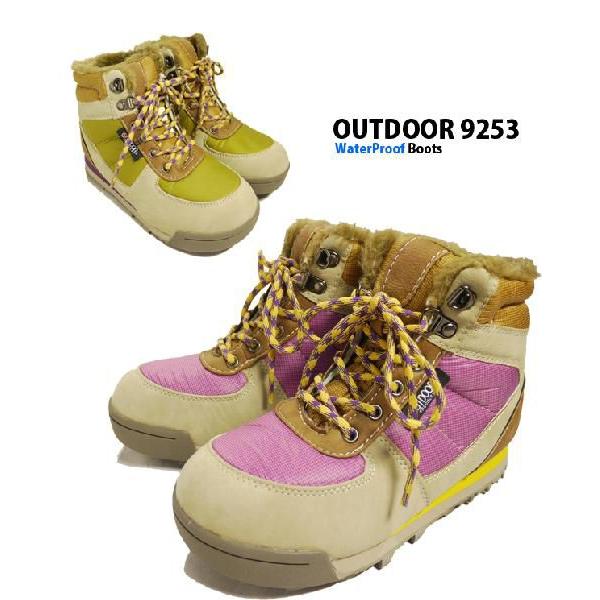 防水レディース トレッキングシューズ OT9253OUTDOOR カラフル