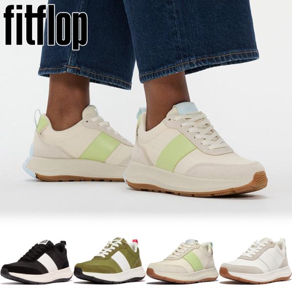 フィットフロップ レディース F-MODE スエード レザー フラットフォーム スニーカー 靴 シューズ シンプル カジュアル 上品 ホワイト 白 ブラック 黒 グリーン 緑 送料無料 fitflop IK8-001 IK8-646 IK8-C19 IK8-C51 FitFlop（フィットフロップ） レディース F-MODE スエード レザー