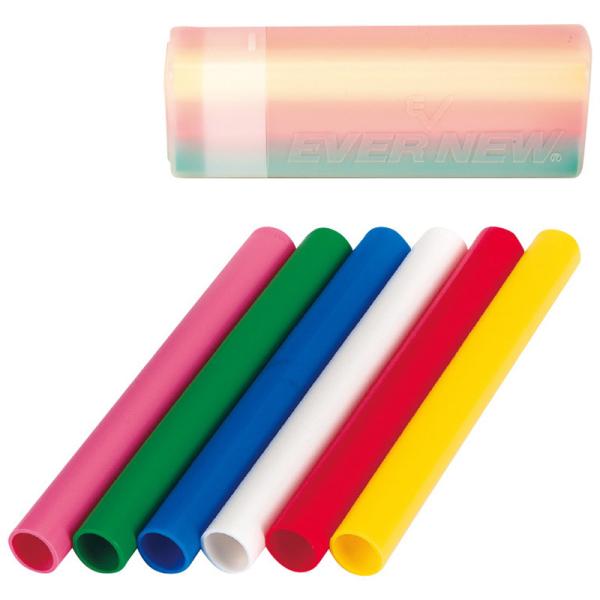 エバニュー ジュニア キッズ リレーバトンプラ製小(6色組) 競技 体育用品 学校 運動会 小学校低学年向け 運動 スポーツ EGA186