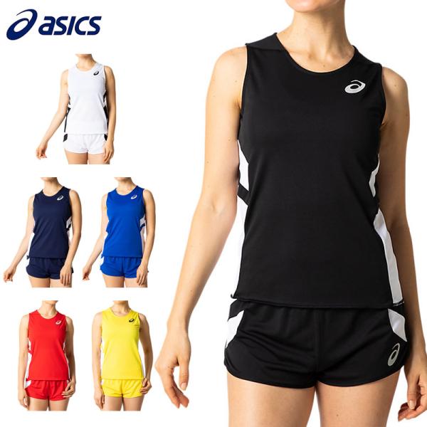 上のみ アシックス レディース ウィメンズランニングシャツ 陸上 ウェア 競技 ノースリーブ 2092A086