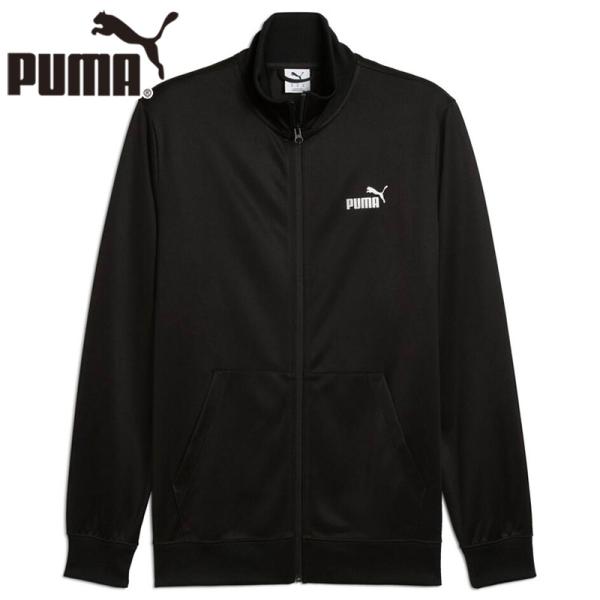 未使用品PUMA ブラック ジャージジャケット Lサイズ プーマ PUMA メンズ ジャージ上下セット TAPE ポリ トレーニングスーツ