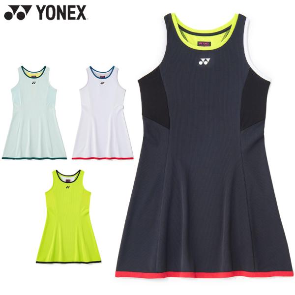 ヨネックス レディース ウィメンズワンピース ソフトテニス バドミントン ウェア 競技 ノースリーブ UVカット 吸汗速乾 ストレッチ 制電 運動 スポーツ 20938