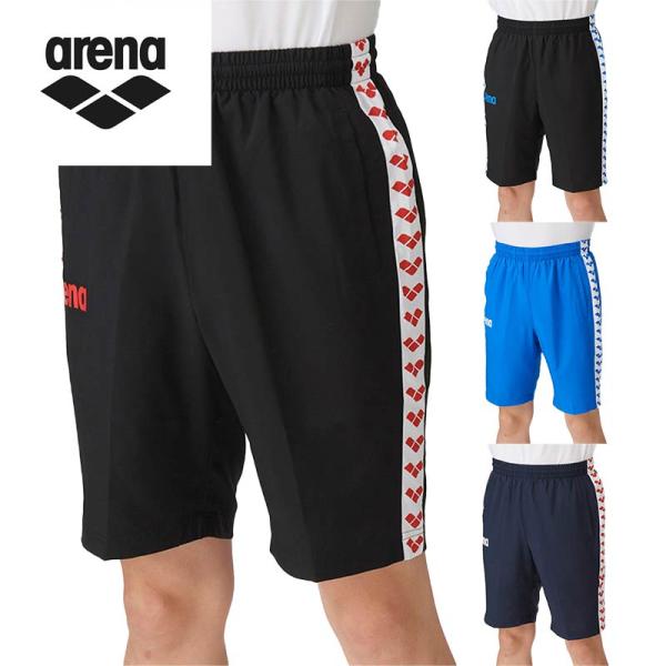 アリーナ メンズ レディース チームウェア ハーフパンツ フィットシルエット 水泳 ウェア 競技 ボトムス 運動 スポーツ ASS4HPU005
