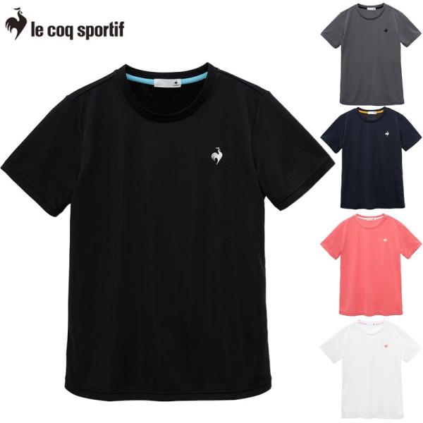 他サイト： ルコックスポルティフ レディース エコペットショートスリーブシャツ アパレル トレーニング トップス 半袖 吸汗速乾 UVカット 運動 スポーツ LT5SHTZ1Lの商品画像