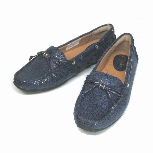 クラークス Clarks ダンバーグルーブ Dunbar Groove ネイビー 23 5cm 本革 ドライビングシューズ リボンモカシン レディース カジュアルシューズ 7f 7f Navy 靴のマーロー 通販 Yahoo ショッピング