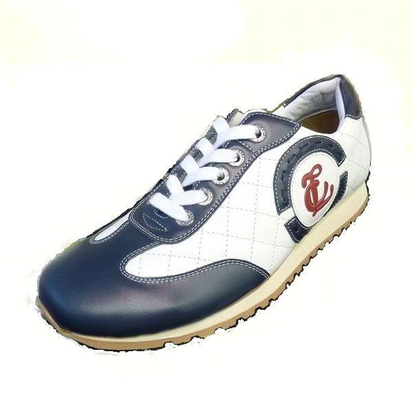 ルテシア マドラス 靴 メンズ Madras Lutecia Lu31 ホワイト ネイビー 本革 メンズ レザースニーカー Lu31whtnav 靴のマーロー 通販 Yahoo ショッピング