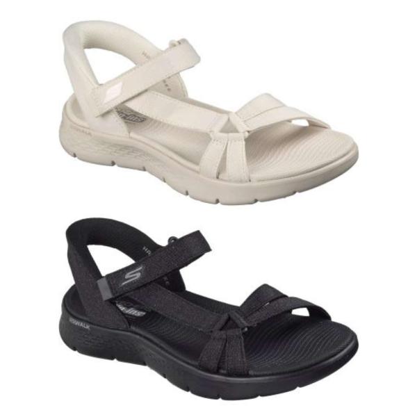 Skechers Slip-ins GO WALK FLEX SANDAL-ILLUMINATE 141481 スケッチャーズ スリップインズ：ゴーウォーク フレックス SD - イルミネイト サンダル 22〜26cm