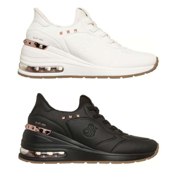 SKECHERSｘSNOOP DOGG Slip-ins MILLION AIR-LUXE DAZE 186110 スケッチャーズ スリップインズ スヌープ・ドッグ：ミリオン エア - ラックス デイズ レディース