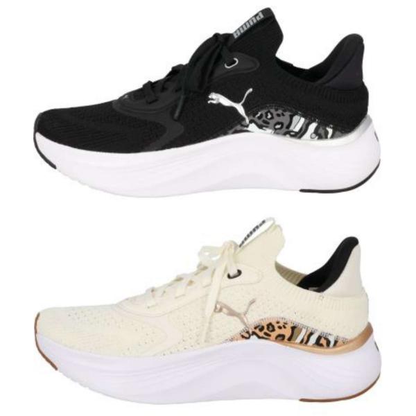 プーマ おしゃれ スニーカー PUMA  Softlide Mayve 2 Animal Wns 314089 01 02 22.0〜26.0cm  WOMENS プーマ ソフトワイド メイブ 2 アニマル レディス  ひも靴