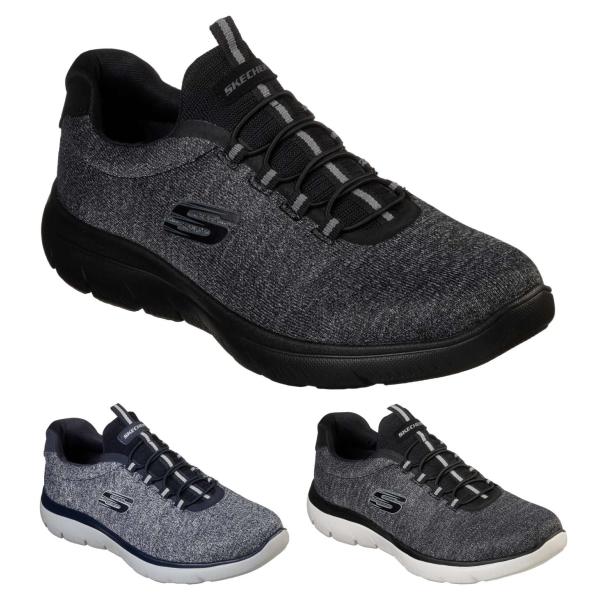 Skechers Summits Forton 52813W スケッチャーズ サミッツ フォートン WIDE FIT ワイドフィット(4E相当)  BBK ブラック BKW ブラックホワイト NVY ネイビー