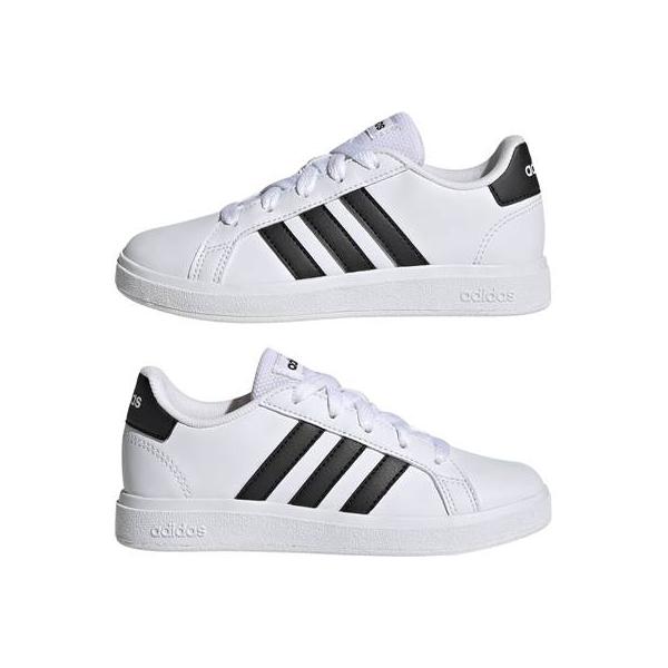 adidas GRANDCOURT2.0K GW6511アディダス グランドコート2.0K フットウェアホワイト／コアブラック／コアブラック　シューズ KID