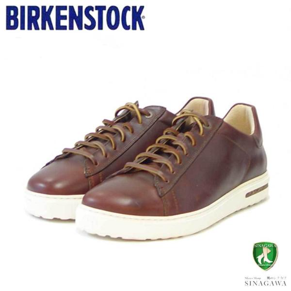 ビルケンシュトック BIRKENSTOCK Bend Low 2（ベンド ロー）  1022395（ナチュラルレザー／チョコレート）レギュラーフィット  メンズ レザー スニーカー