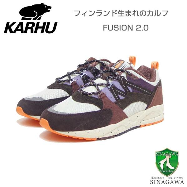 【SALE】 カルフ KARHU 804179 FUSION 2.0（フュージョン） カラー：マロン /チョコレートトルテ （ユニセックス）  レザースニーカー レディース ウォーキング 「靴」 カルフ KARHU 804179 FUSION 2.0（フュージョン） カラー：マロン