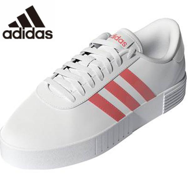 アディダス スニーカー レディース 靴 白 ホワイト シンプル 通勤 通学 クッション おしゃれ カジュアル 普段履き シューズ Adidas Court Bold W Gy85 Adscrtbdw シューズベースyahoo 店 通販 Yahoo ショッピング