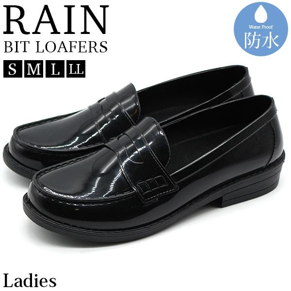 ☆新品未使用☆FORME レインローファー size M レディースローファータイプレインシューズ(やわらかアッパー)【22.0