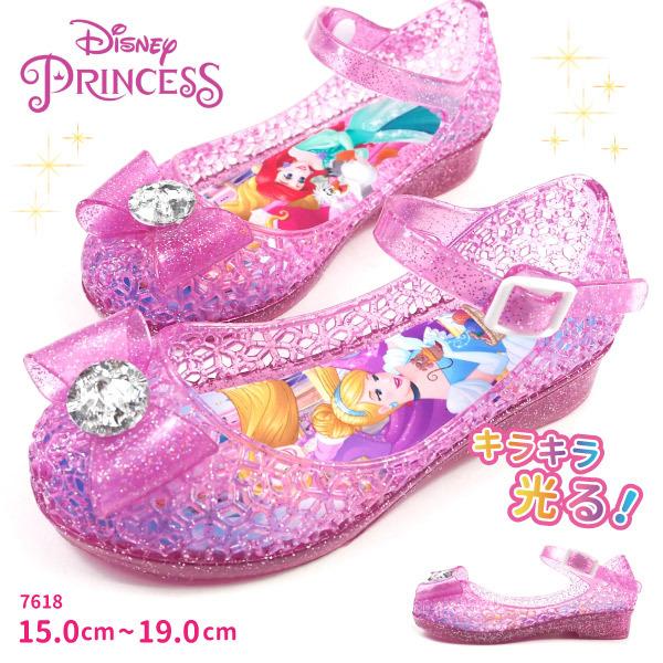 ディズニー Disney サンダル 7618 キッズ ディズニープリンセス 子供靴 フラッシュサンダル ピカピカ 光る靴 Led Ds7618 シューズベースyahoo 店 通販 Yahoo ショッピング