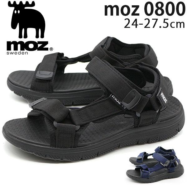   メンズサンダル ブラック25 26 27cm moz（モズ） サンダル メンズ 靴 スポーツサンダル 黒 ブラック