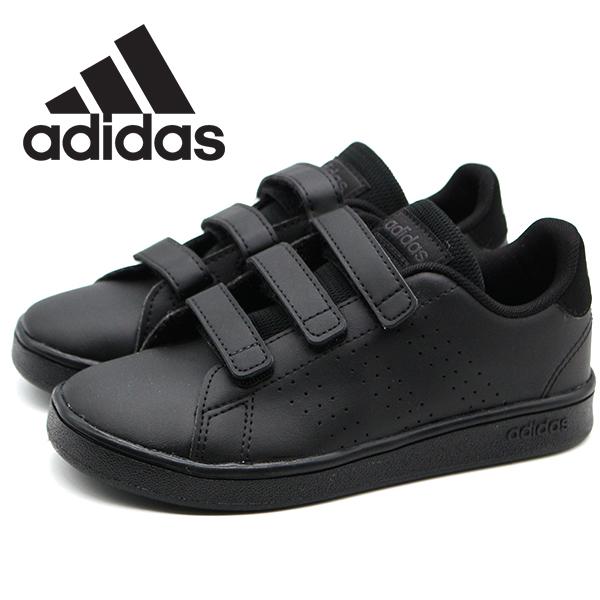 adidas アディダス スニーカー キッズ ジュニア 子供 靴 黒 ブラック 