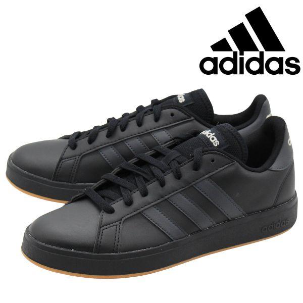 adidas（アディダス） スニーカー メンズ 靴 黒 ブラック 人気