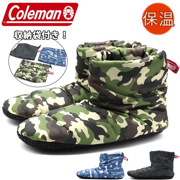コールマン テントシューズ メンズ 靴 ルームシューズ ミドルカット 迷彩 キャンプ スリッパ ボア 暖かい 収納袋付き 柄物 Coleman Cmm シューズベース Yahoo Japan店 通販 Yahoo ショッピング
