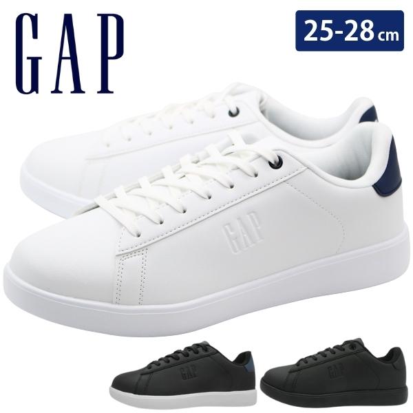GAPスニーカー・ホワイト/ブラック GAP（ギャップ） スニーカー メンズ 靴 白 ホワイト 黒 ブラック