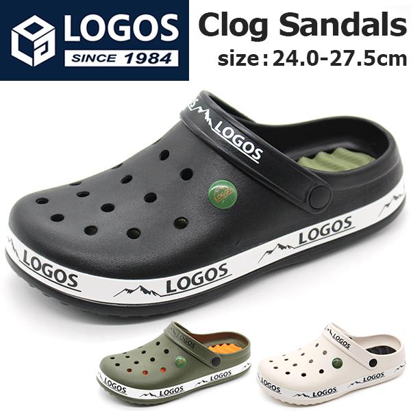 LOGOS（ロゴス） サンダル メンズ レディース 靴 黒 ブラック カーキ