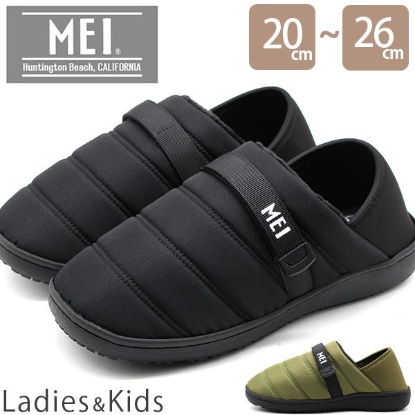 MEI（メイ） スリッポン レディース 靴 サンダル モックシューズ 黒