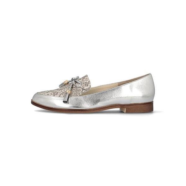 ローファー ヒール レディース メタルルージュ Metal Rouge 1517 シルバー コンビ 521592450151738 シューズダイレクト Yahoo 店 通販 Yahoo ショッピング