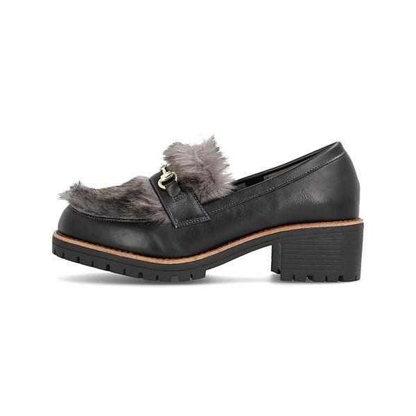 ビットローファー ヒール レディース ヨースケ Yosuke ブラック コンビ シューズダイレクト Yahoo 店 通販 Yahoo ショッピング