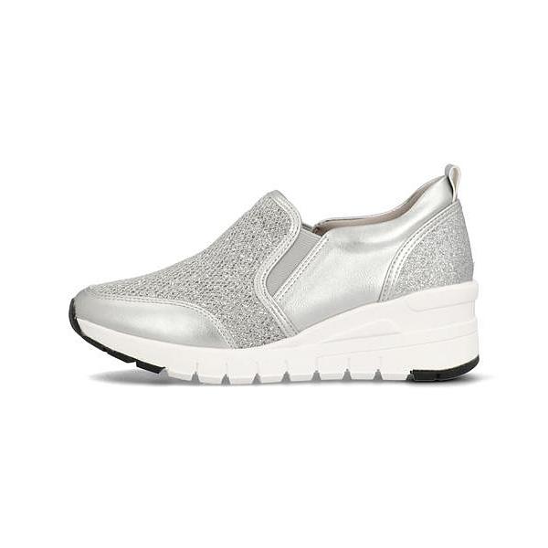 Heal Me ヒールミー レディース スリッポンヒールスニーカー 幅広3e 1714 シルバー シューズダイレクト Yahoo 店 通販 Yahoo ショッピング