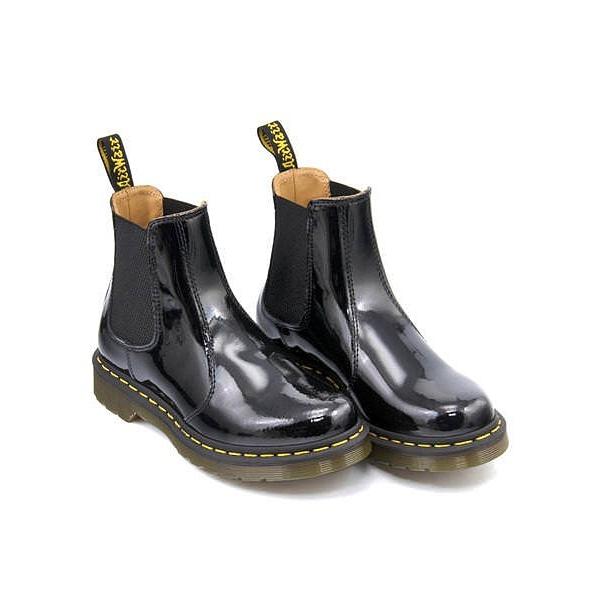 dr martens patent chelsea boots