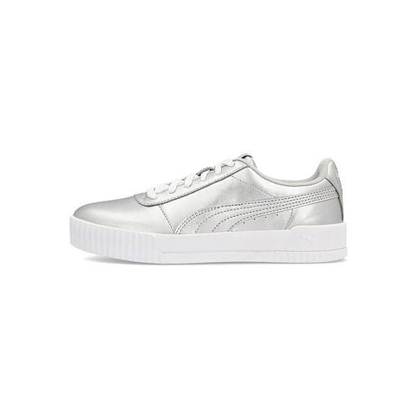 プーマ 厚底 ローカット スニーカー レディース キャリーナメタリック Carina Metallic Puma プーマシルバー プーマ シルバー シューズダイレクト Yahoo 店 通販 Yahoo ショッピング