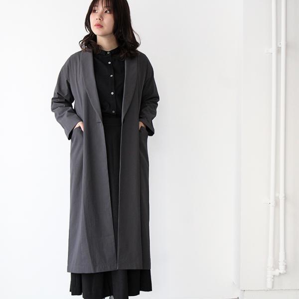 evam eva ショールカラー　カーディガン　ウール evam eva - wool cardigan - 80 GRAY エヴァムエヴァ ウールカーディガン