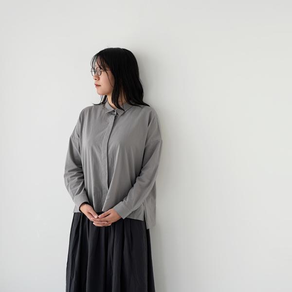 evam eva（エヴァムエヴァ） cotton shirt コットン シャツ E261T118
