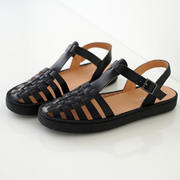MOHI グルカサンダル ブラック shoesgallery-hana_mohi-609-1