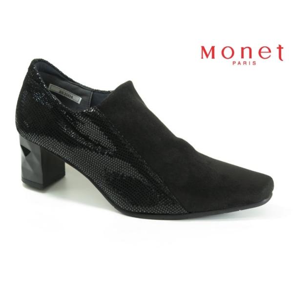 MONET（モネ） MONET No.883004 お洒落なヒールの本革ブーティ 送料