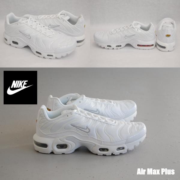 NIKE air max plus gs white/white/metallic silver ナイキ エアマックス プラス GS 白/白/銀 ホワイト 真っ白 マップラ レディース USA 海外 限定 未発売 :nike-airmaxplus-gs-white-white-metallicsilver:SHOETY 通販 ナイキ NIKE マックス 紺色 ネイビー 白色 ホワイト 銀色 シルバー エアマックス
