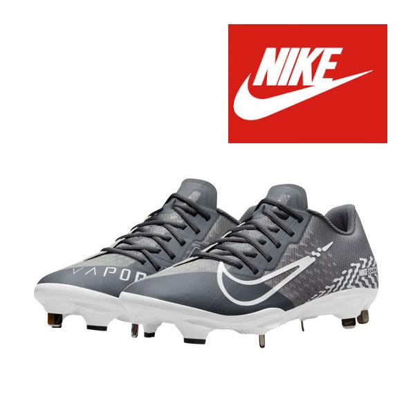 NIKE React Vapor Ultrafly Elite 4 Smoke Grey/Iron Grey/White ナイキ リアクト ヴェイパー  ウルトラフライ エリート 4 グレー 灰 野球 スパイク シューズ