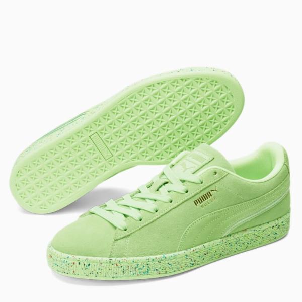 SUEDE PUMA Suede Triplex Mono Neon Fizzy Lime プーマ SUEDE PUMA Suede Triplex Mono Neon Fizzy Lime プーマ
