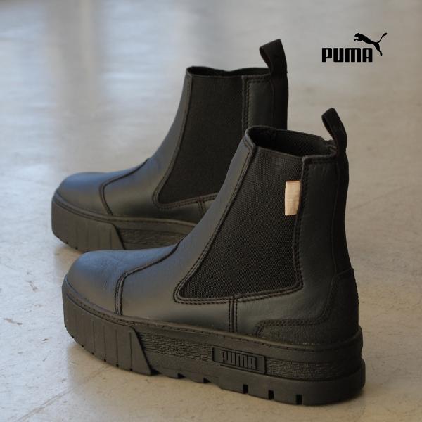 PUMA Wmns Mayze Chelsea Infuse Puma Black プーマ ウィメンズ