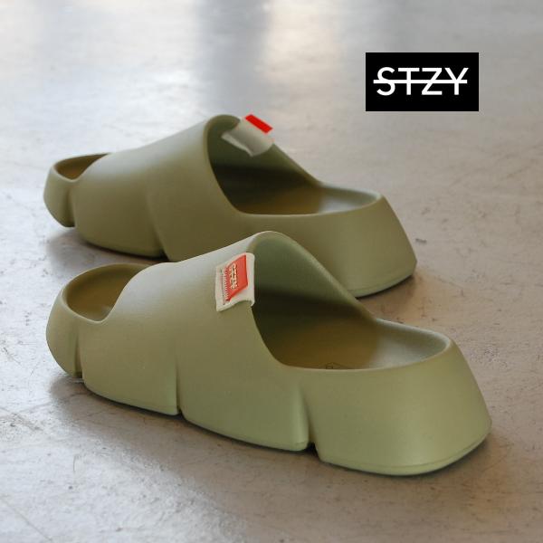 STZY SOCKS Enok Cloud Terra ソックス サンダル ダークグリーン