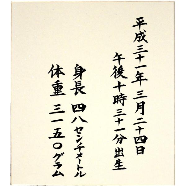 命名書色紙 たとう付き 裏面あり ご両親のお名前入り 無地 営業日の15時までのご注文で翌営業日発送 Buyee Buyee Japanese Proxy Service Buy From Japan Bot Online