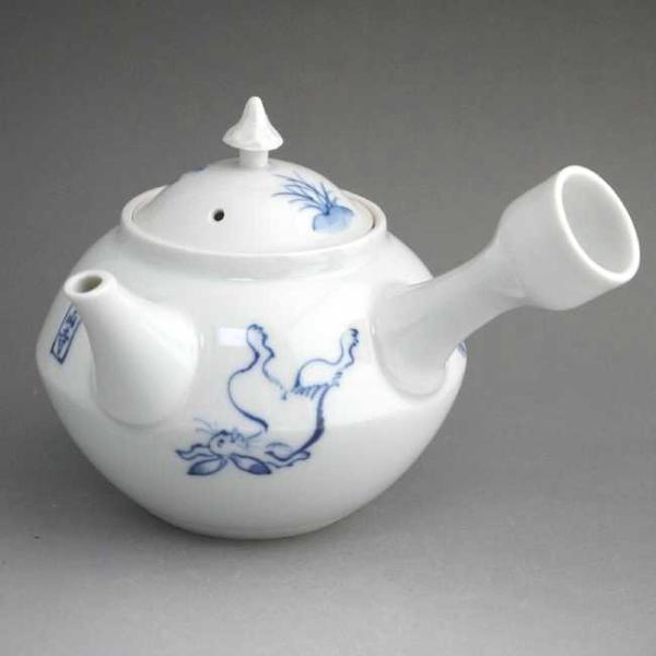 京焼 清水焼 染付高山寺そろばん急須 昭阿弥 : 松韻堂 Yahoo!店 - 通販