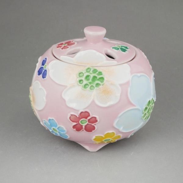 京焼 清水焼 交趾花尽香炉 昇峰 ピンク : 松韻堂 Yahoo!店 - 通販
